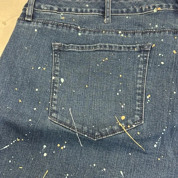 26WP JEANS PAINT SPLATTER MARTHA STEWART - Picture 8 of 11